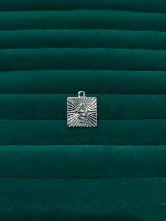 Silver Yılan Plaka Charm