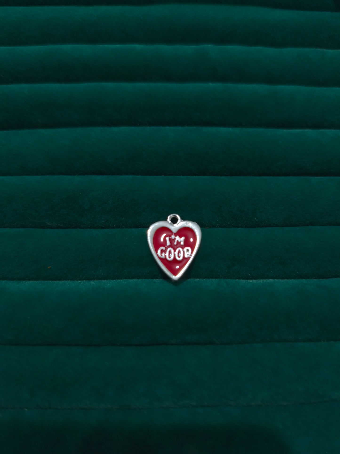 Silver I'm Good Charm