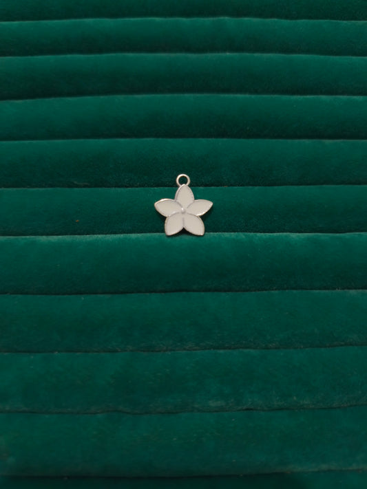 Silver Beyaz Lotus Çiçeği Charm