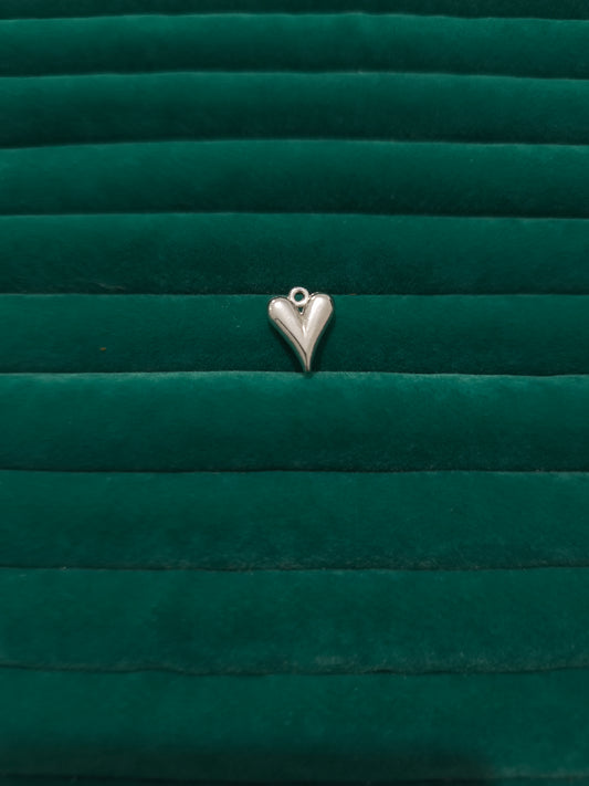 Silver İkiz Kalp Charm