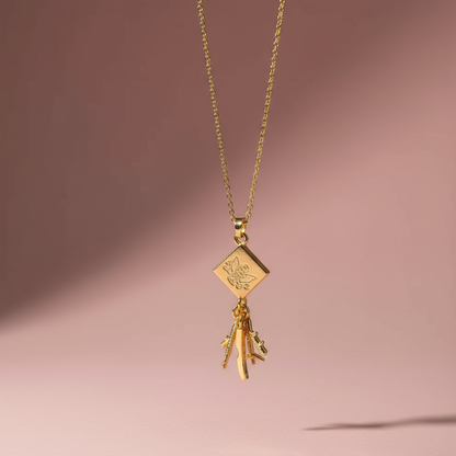 Çelik Pasaport Charm Kolye