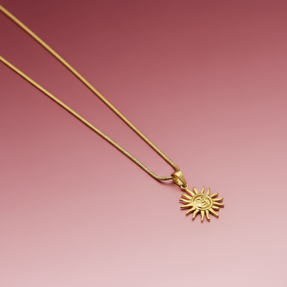 Ufak Boy Güneş Çelik Kolye