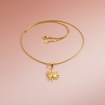 Ufak Boy Güneş Çelik Kolye