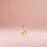 Minimal Güneş Kolye - İrva Collection