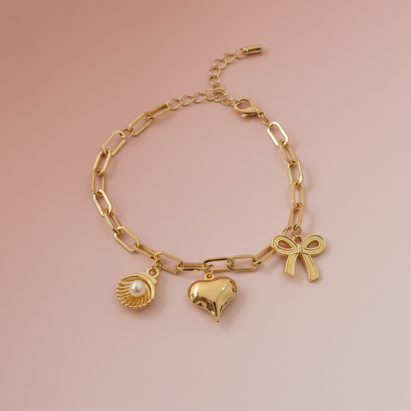 Kalp Charm Bileklik - İrva Collection