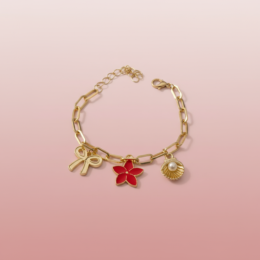 Çiçek Charm Bileklik
