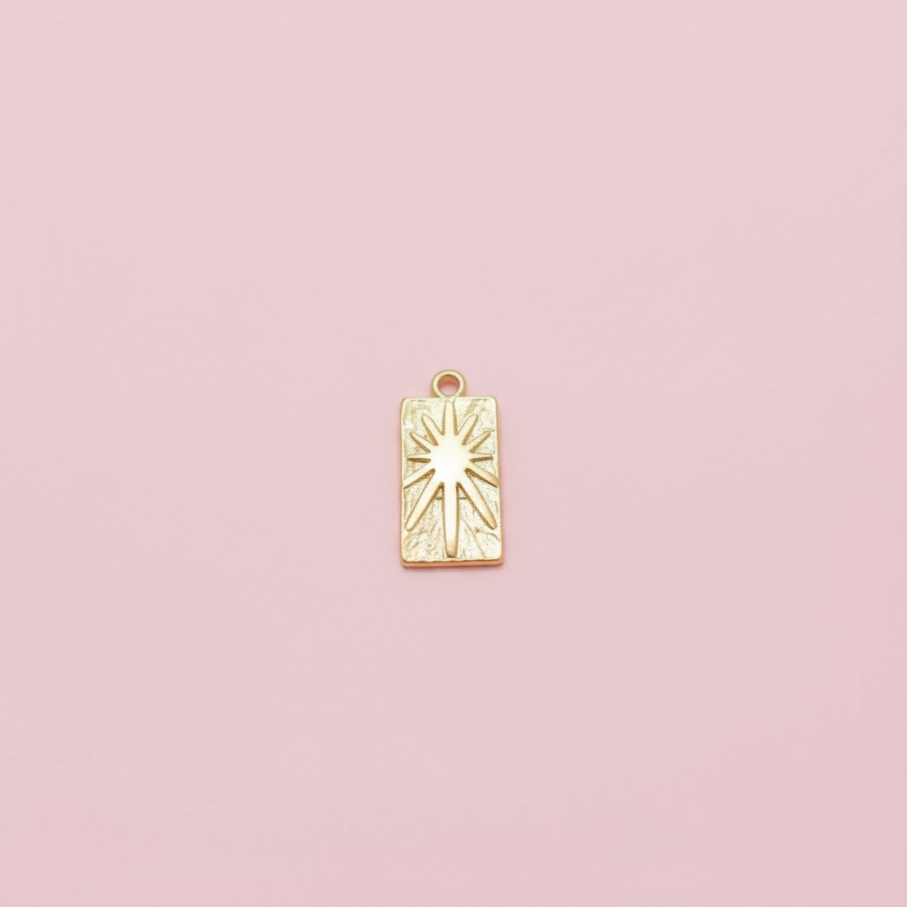 Kutup Yıldızı Plaka Charm - İrva Collection