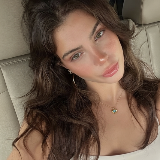 Mavi Kalp Kolye