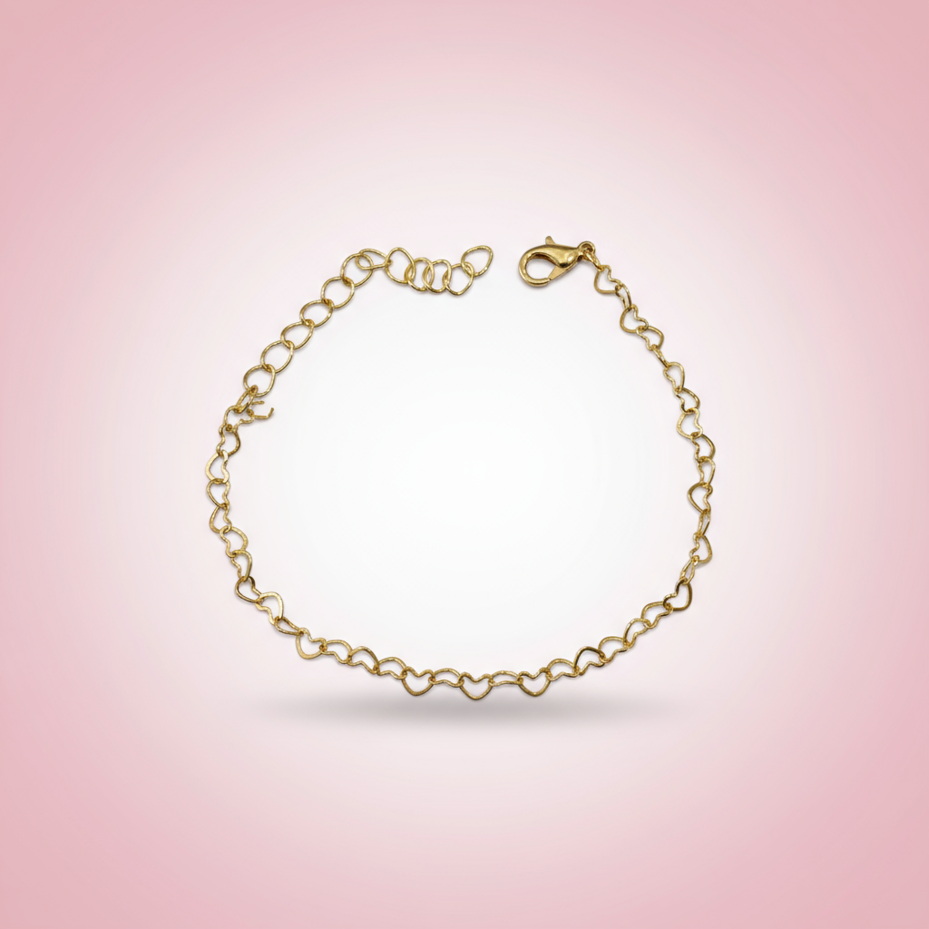 Kalp Zincir Bileklik