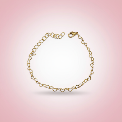 Kalp Zincir Bileklik