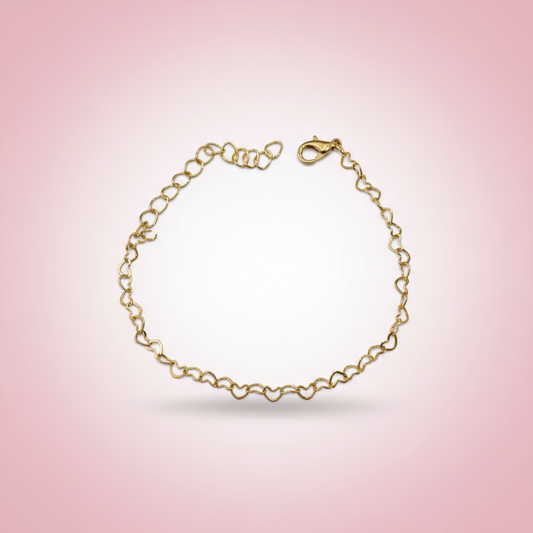 Kalp Zincir Bileklik