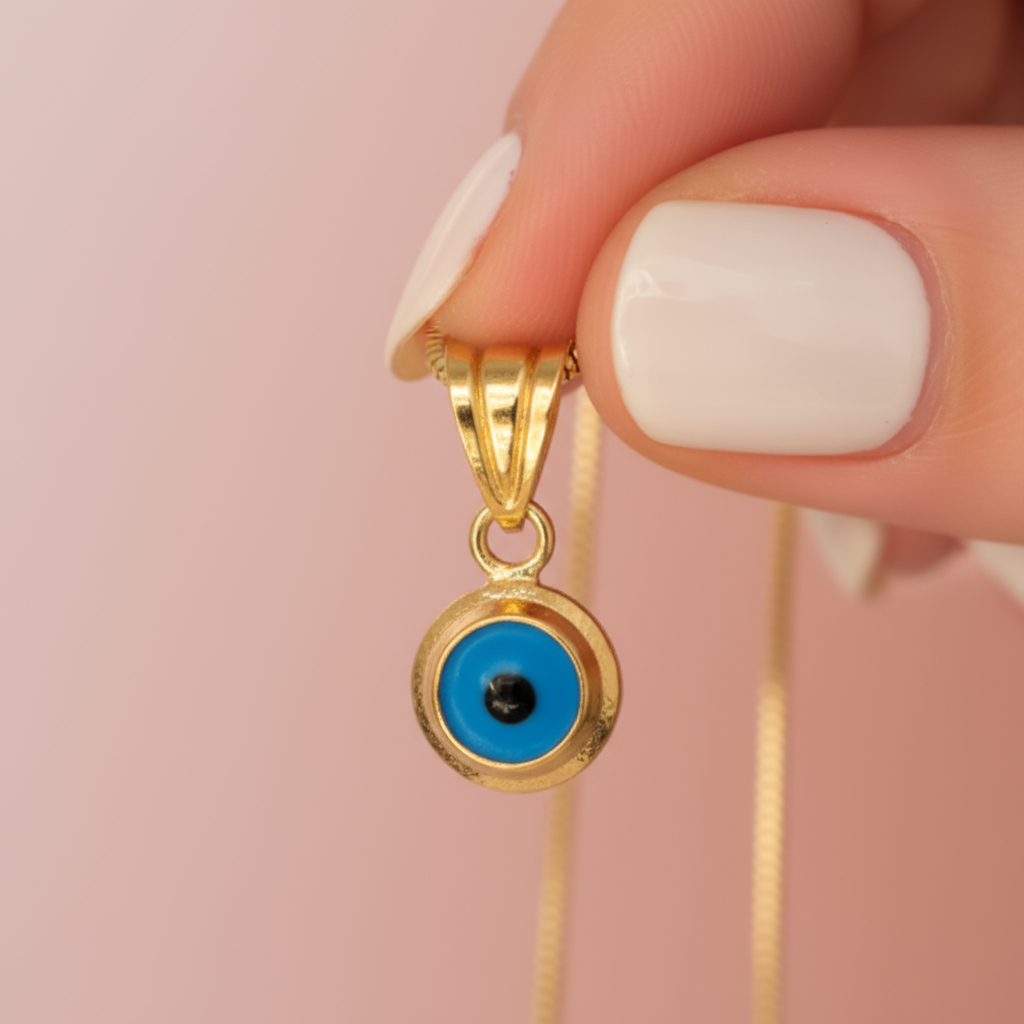 Minimal Nazar Boncuklu Kolye