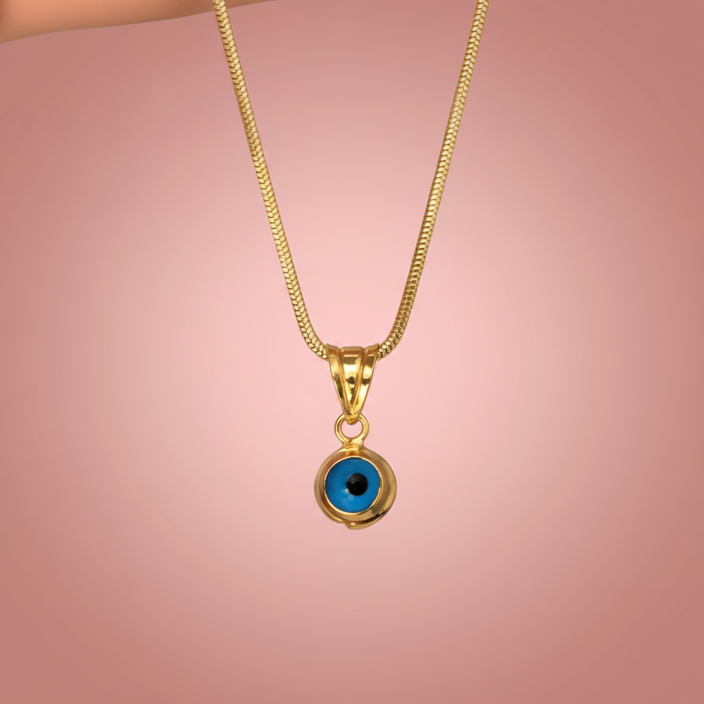 Minimal Nazar Boncuklu Kolye