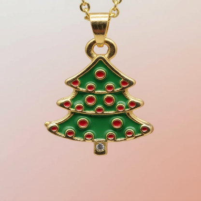 Çam Ağacı Kolye - Yılbaşına Özel