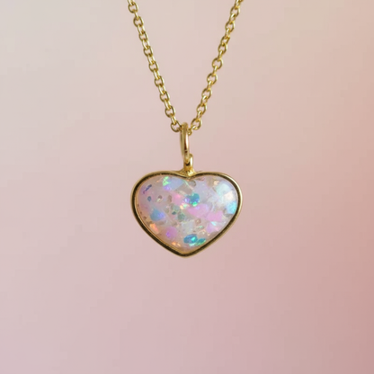 Yıldız Detaylı Kalp Kolye