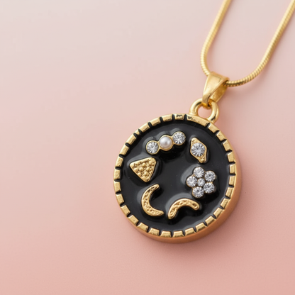 Zirkon Taşlı Tarot Kolye