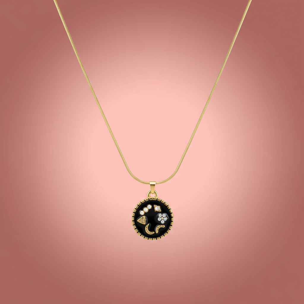 Zirkon Taşlı Tarot Kolye