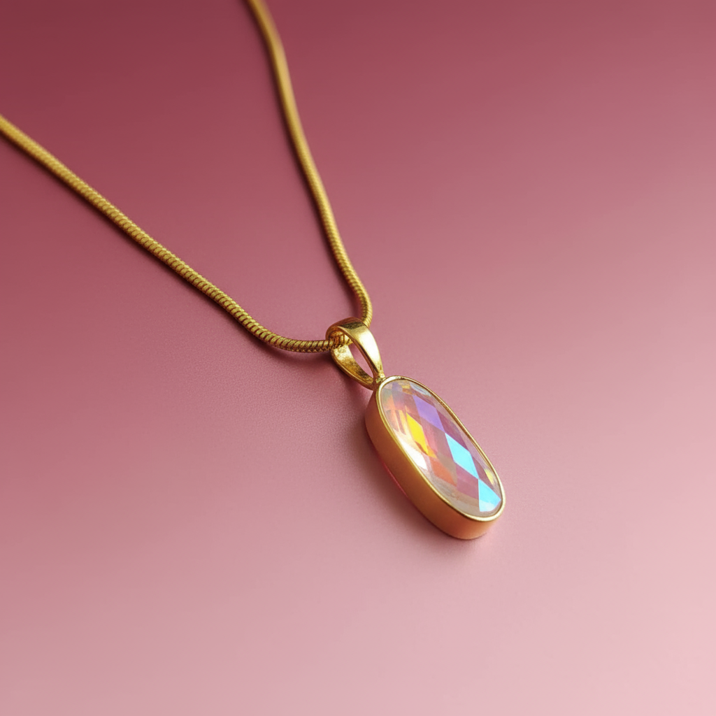 Parlak Taşlı Kolye