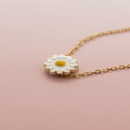 Minimal Gold Papatya Kolye