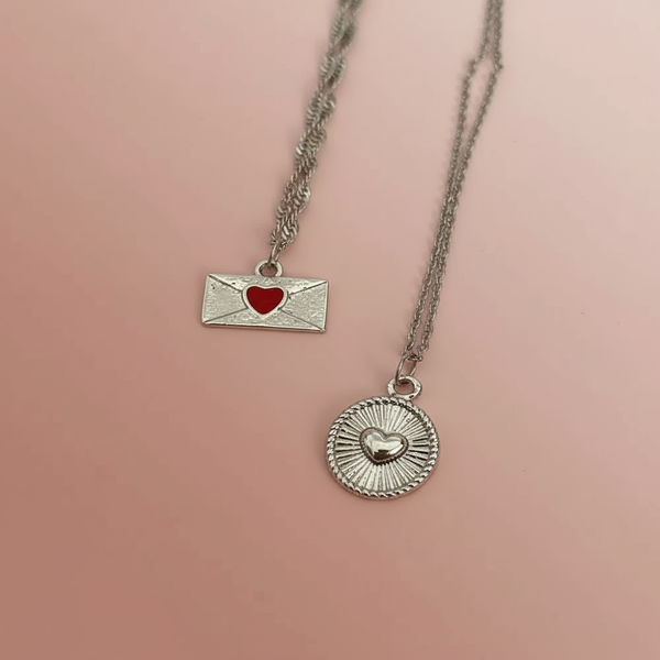 Aşk Mektubu Kolye Set - İrva Collection