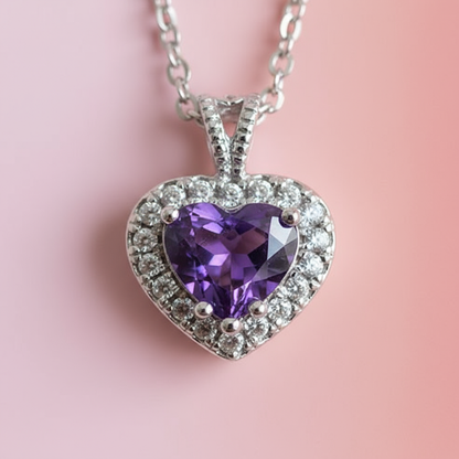 PNDR Zirkon Taşlı Kalp Kolye