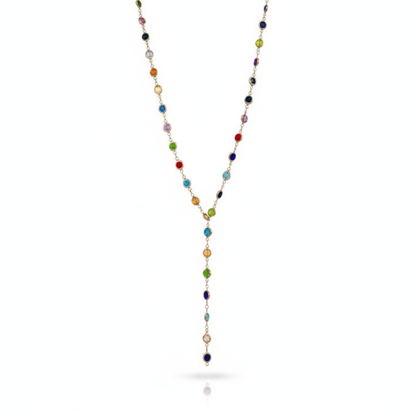 Taşlı Y Model Kolye - İrva Collection