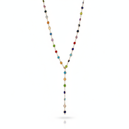 Taşlı Y Model Kolye