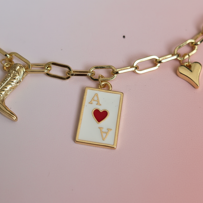 Gold Zincirli Eminönü Charm Kolye