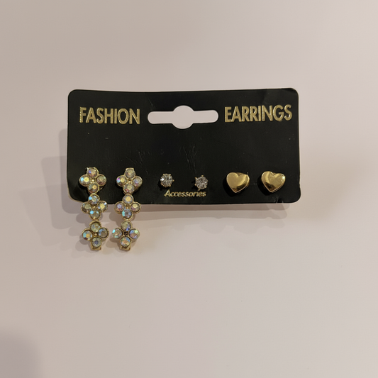 Yonca Figürlü Küpe Set