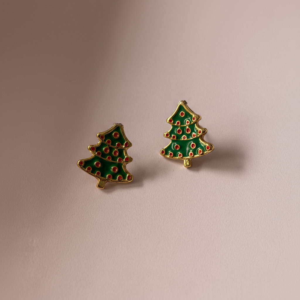 Çam Ağacı Küpe - Yılbaşı Özel