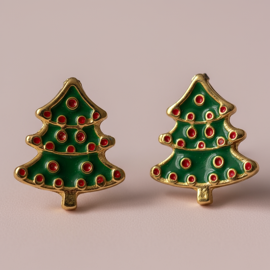 Çam Ağacı Küpe - Yılbaşı Özel