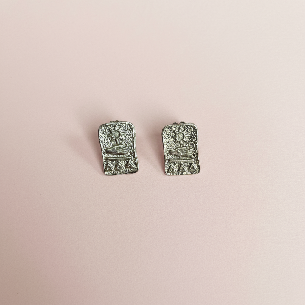 Tarot Figürlü Küpe