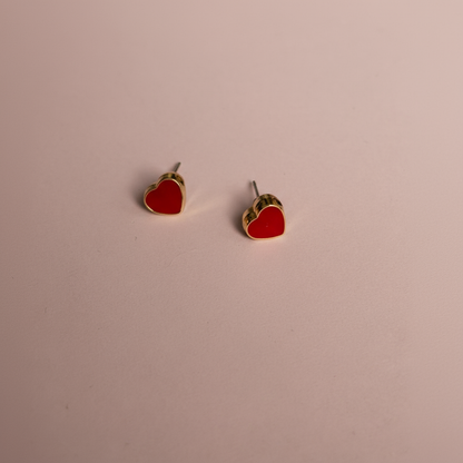 Kırmızı Kalp Küpe