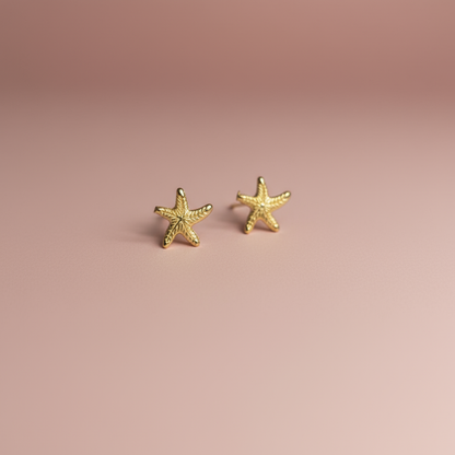 Deniz Yıldızı Figürlü Küpe