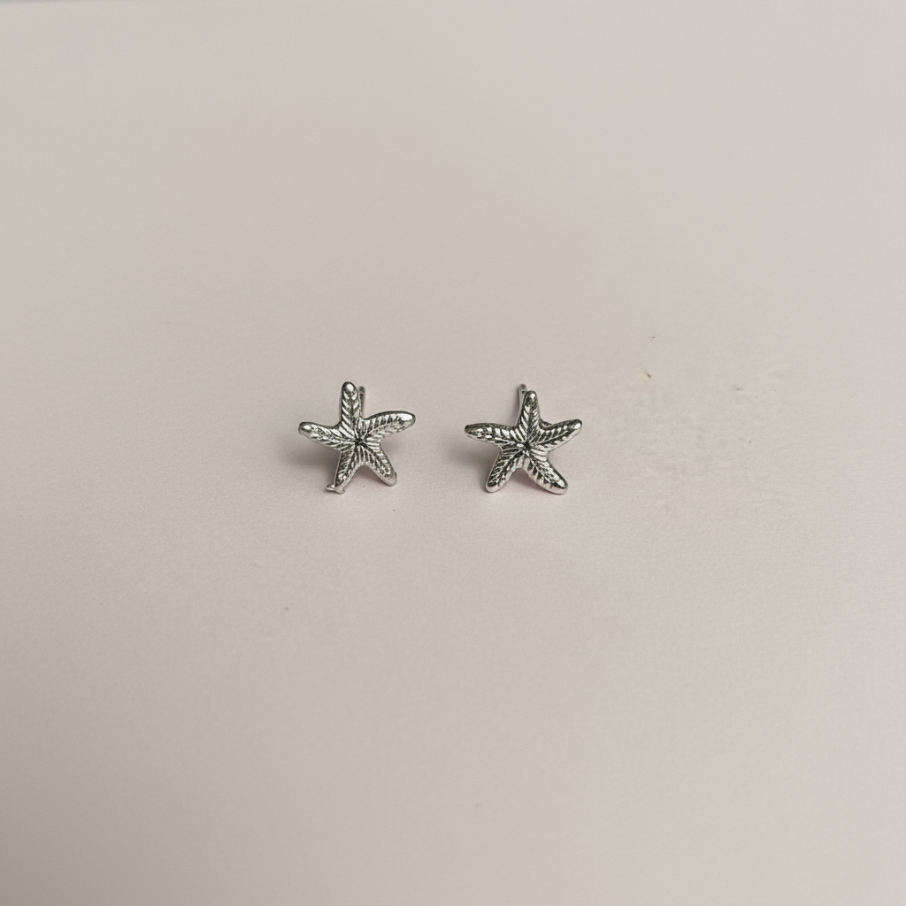 Deniz Yıldızı Figürlü Küpe