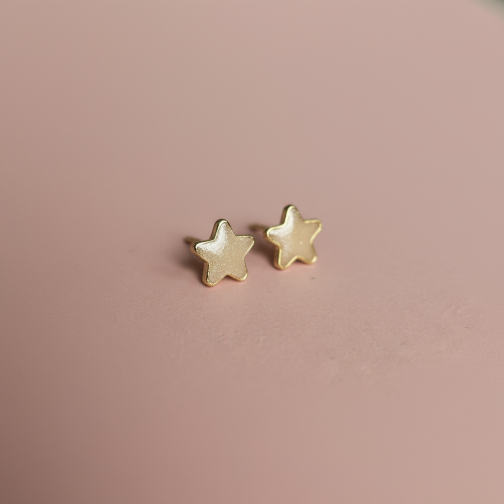 Mineli Yıldız Küpe