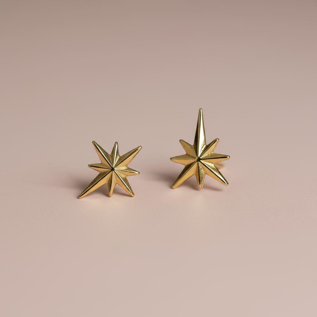 Kutup Yıldızı Küpe