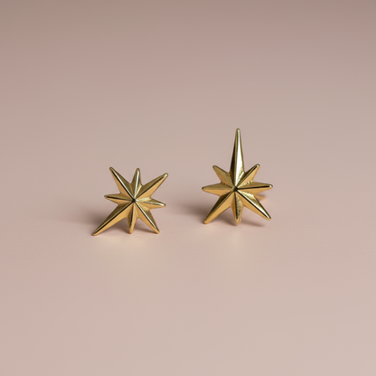 Kutup Yıldızı Küpe