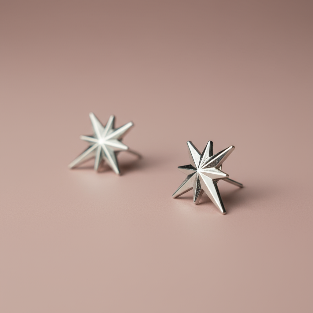 Kutup Yıldızı Küpe