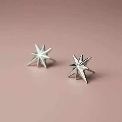 Kutup Yıldızı Küpe