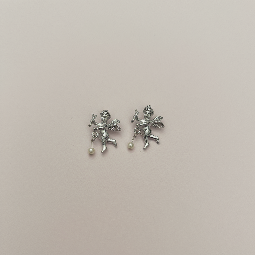 Melek Figürlü Küpe (Sınırlı Stok)