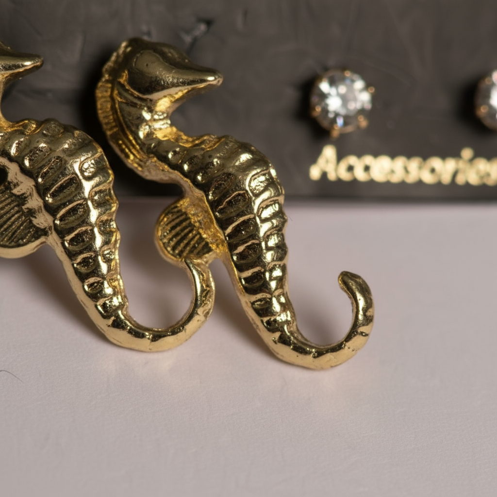 Deniz Atı Küpe Set