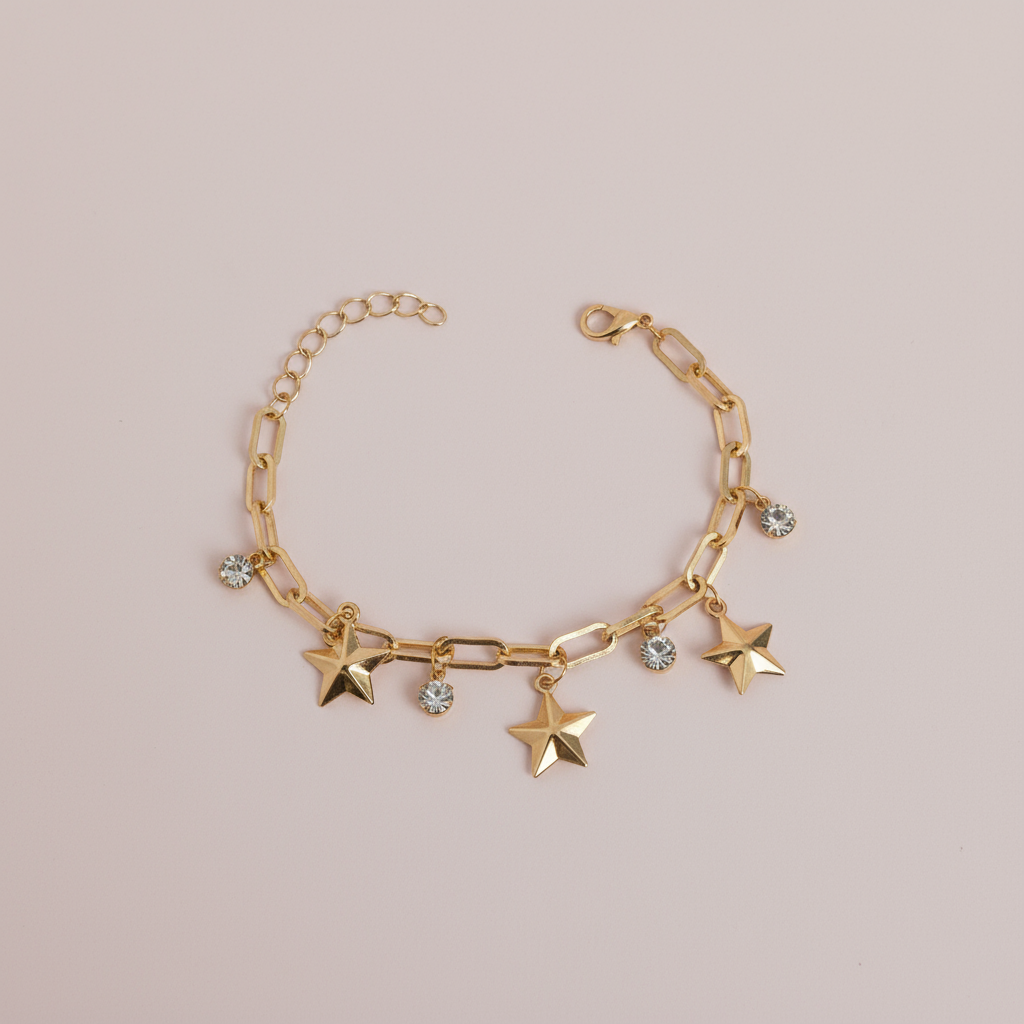 Sallantılı Yıldız Charm Bileklik