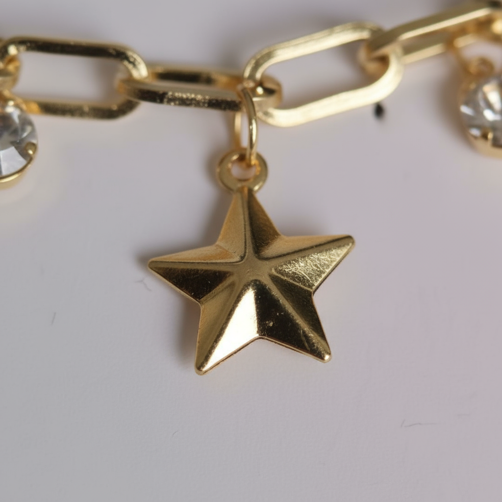 Sallantılı Yıldız Charm Bileklik