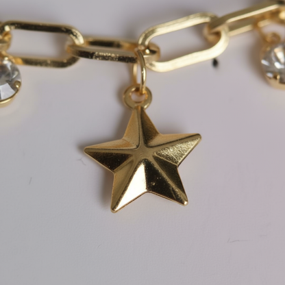 Sallantılı Yıldız Charm Bileklik