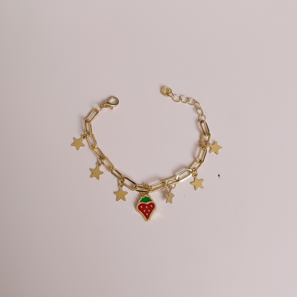 Çilek Charm Bileklik