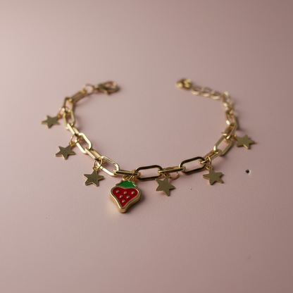 Çilek Charm Bileklik