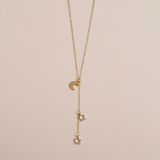 Çelik Sallantılı Charm Y Kolye - İrva Collection