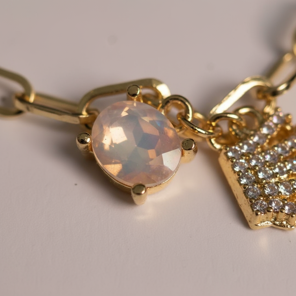 Kraliçe Tacı Kalp Charm