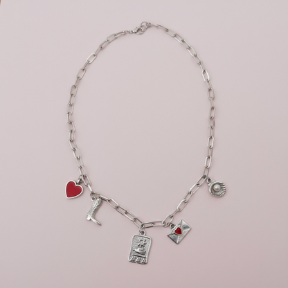 Gümüş Zincirli Eminönü Charm Kolye